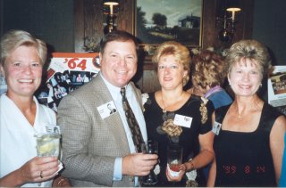 Beth Rwoswell Walker, Jim Clark, Jim's wife, Peg Zeiler Lindgren